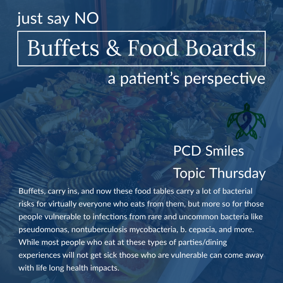 just say NO, Buffets & Food Boards; a patient’s perspective